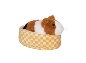 4029753218124 - Die Spiegelburg - Kuscheltier LUSTIGE TIERPARADE - MEERSCHWEINCHEN LOLA im Korb (13cm)