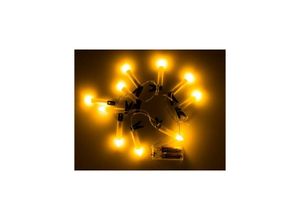 4029811449200 - Out Of The Blue - Weihnachtsbaum led Kerzen Lichterkette 10 Flammig mit Timer-Funktion Batteriebetrieb