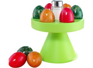 4029845121806 - Eierkorb RUCO Eierkarussell grün H1150cm Ø1500cm Kunststoff Lebensmittelaufbewahrungsbehälter Eieraufbewahrung Servierplatte Eierplatte Made in Germany