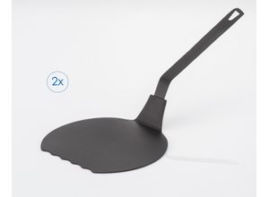 4029845145628 - Pfannenwender RUCO Jumbo 2er Set schwarz B1600cm H3500cm Kunststoff Küchenpaletten Pfannkuchenwender Jumbo-Pfannenwender 2er Set Made in Germany