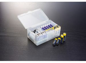 4029845168313 - Batteriebox RUCO weiß (weiß transparent) B16cm H7cm T125cm Polypropylen (PP) Aufbewahrungsboxen Polypropylen