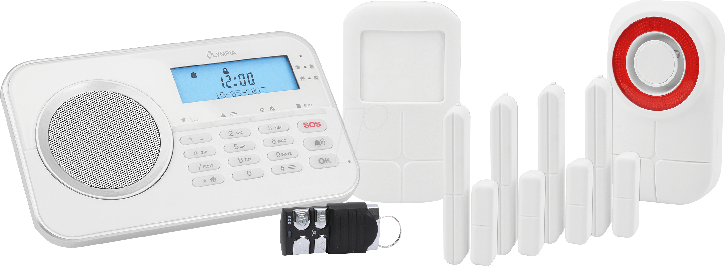 4030152060030 - Go Europe Gmbh - olympia Protect 9878 gsm Haus Alarmanlage Funk Alarmsystem mit Außensierene und App