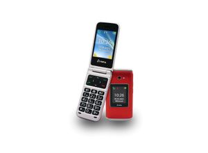 4030152952601 - Vitus 2G Klappbares Senioren Mobiltelefon mit Großtasten rot