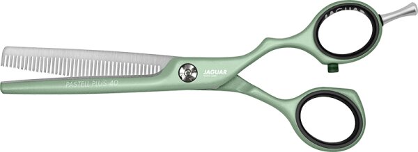 4030363011036 - JAGUAR White Line Pastell Plus Offset ES 40 Effilierschere - Matcha Green - 55 14 cm