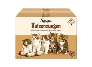 4030387468496 - Katzenzungen Vollmilch & Weiß marmoriert 100 g 10er Pack