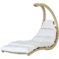 4030454006811 - Amazonas Hängesessel Swing Lounger creme - Schwebelige + Sitzkissen + Spiralfede