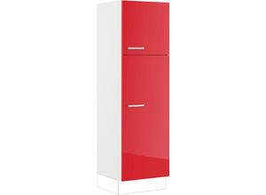 4030499008689 - Schuhschrank IMPULS KÜCHEN \Turin Breite Höhe 60 1907 cm mit Schuhablagen Schränke Gr B H T 60 cm x 1907 cm x 579 cm rechts 2 St rot (rot hochglanz) Schuhschränke vormontiert mit Drehtüren verstellbarem Fachboden