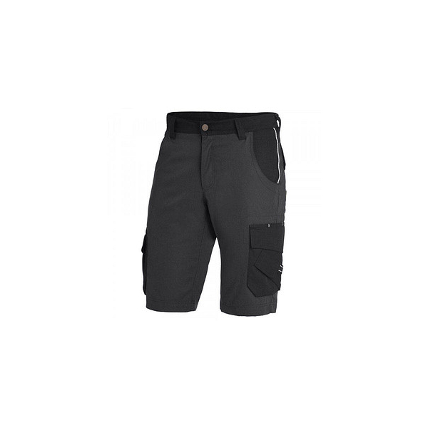 4030646272772 - Bermuda theo 130530 robustes TWILL-Gewebe Arbeitsshorts Arbeitshose kurz Farbe 1220 anthrazit-schwarz Größe 44 - FHB