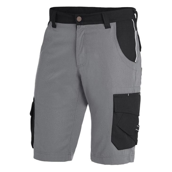 4030646282337 - Bermuda theo 130530 robustes TWILL-Gewebe Arbeitsshorts Arbeitshose kurz Farbe 1120 grau-schwarz Größe 54 - FHB 4030646282337 - Bermuda theo 130530 robustes TWILL-Gewebe Arbeitsshorts Arbeitshose kurz Farbe 1120 grau-schwarz Größe 54 - FHB