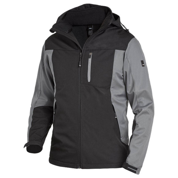 4030646299441 - Softshell - Jacke jannik 79105 Arbeitsjacke atmungsaktiv und wasserabweisend Farbe 1120 grau-schwarz Größe xs - FHB