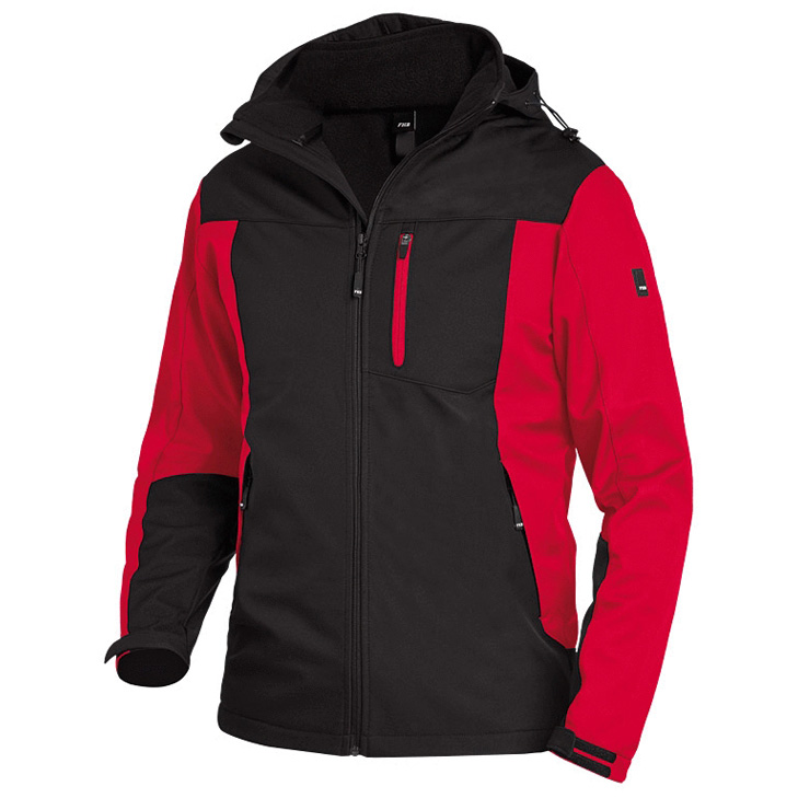 4030646300031 - Softshell - Jacke jannik 79105 Arbeitsjacke atmungsaktiv und wasserabweisend Farbe 3320 rot-schwarz Größe l - FHB 4030646300031 - Softshell - Jacke jannik 79105 Arbeitsjacke atmungsaktiv und wasserabweisend Farbe 3320 rot-schwarz Größe l - FHB