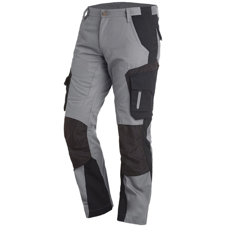 4030646301304 - Arbeitshose florian 125100 robuste und elastische Bundhose mit Knietaschen Farbe 1120 grau-schwarz Größe 90 - Inch 32 36 - FHB