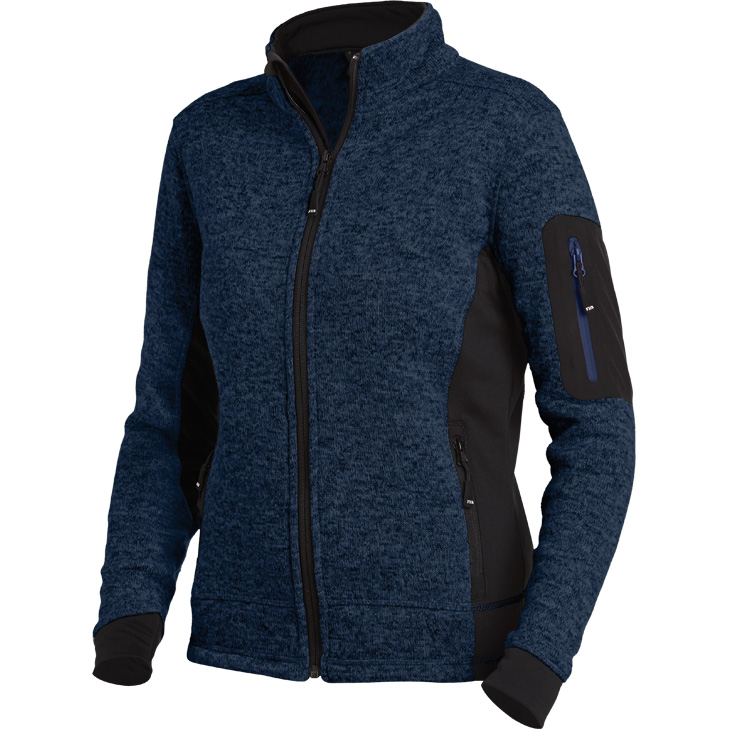 4030646348774 - Damen Strickfleecejacke marieke 79596 Strickjacke Arbeitsjacke Farbe 1620 marine-schwarz Größe xs - FHB