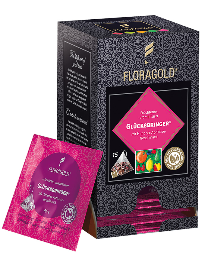 4030683002165 - Früchtetee Glücksbringer® Pyramidenbeutel von Floragold 15er Pack