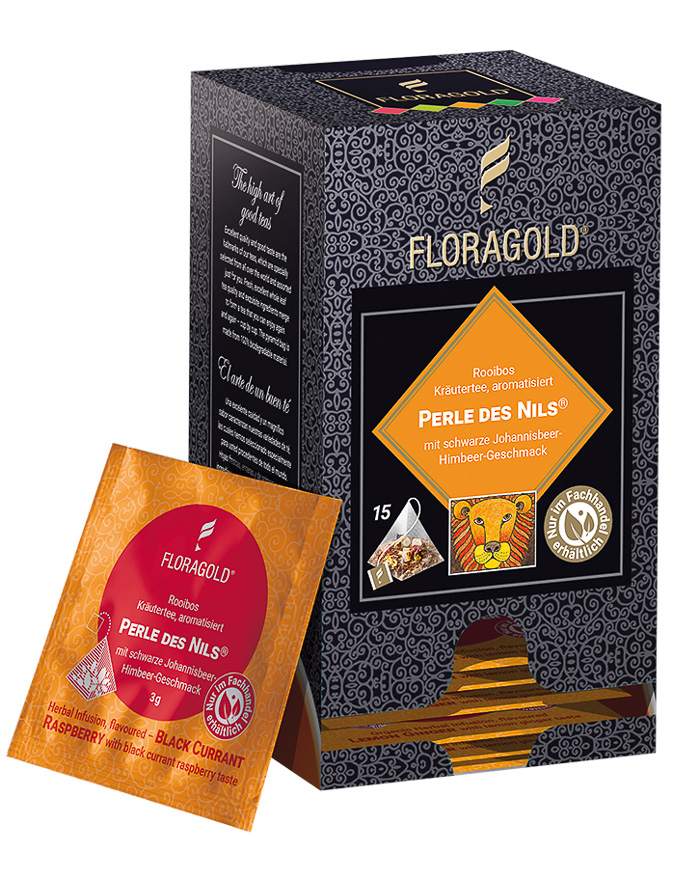 4030683002271 - Rooibostee Perle des Nils® Pyramidenbeutel von Floragold 15er Pack 4030683002271 - Rooibostee Perle des Nils® Pyramidenbeutel von Floragold 15er Pack