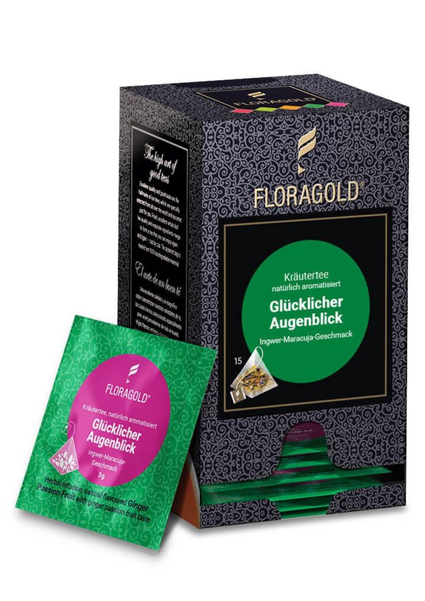 4030683018852 - Kräutertee GLÜCKLICHER AUGENBLICK Pyramidenbeutel von Floragold 15er Pack