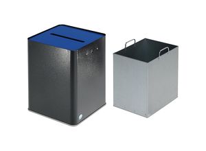 4030695020997 - VAR Datenschutz Papiersammler 43 l DSGVO-konform antik-silber blau 4030695020997 - VAR Datenschutz Papiersammler 43 l DSGVO-konform antik-silber blau
