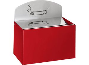 4030695147212 - VAR Wandascher mit Hinweisschild HxBxT 87 x 140 x 98 mm Stahlblech feuerrot 4030695147212 - VAR Wandascher mit Hinweisschild HxBxT 87 x 140 x 98 mm Stahlblech feuerrot