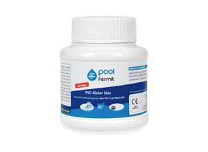 4030777091075 - Pool PVC-Kleber blau 500 ml Dose m Pinsel Kleber zum Verbinden von Rohrleitungselementen aus weichem pvc