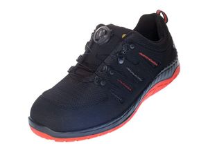 4030839353226 - Sicherheitsschuh maddox boa® black-red Low esd S3 mit Schnellverschluss Größe 42 - Elten