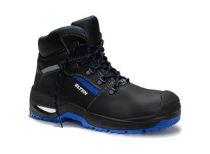 4030839359389 - Sicherheitsschnürstiefel leonardo xxsg black-blue Mid esd S3 Arbeitsschuh Größe 36 - Elten