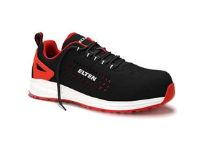 4030839388105 - Sicherheitshalbschuh sharki red Low esd S1 Arbeitsschuh leicht & flexibel Größe 43 - Elten