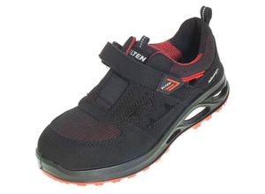 4030839394694 - Damen-Sicherheitssandale hannah xxtl black-red Easy esd S1P Arbeitsschuh Größe 41 - Elten