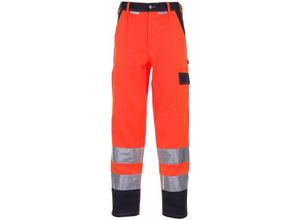 4030913017631 - Planam - Bundhose Warnschutz orange marine Größe 52 - orange