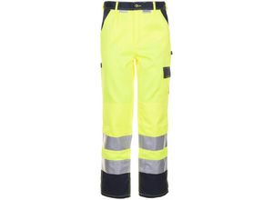 4030913030890 - Bundhose Warnschutz gelb marine Größe 27 - gelb