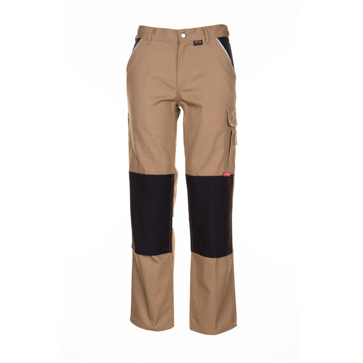 4030913051796 - Planam - Bundhose Canvas 320 khaki schwarz Größe 27 - grün