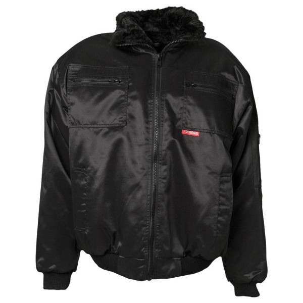 4030913334448 - Planam - Gletscher Piloten Jacke Outdoor schwarz Größe s - schwarz