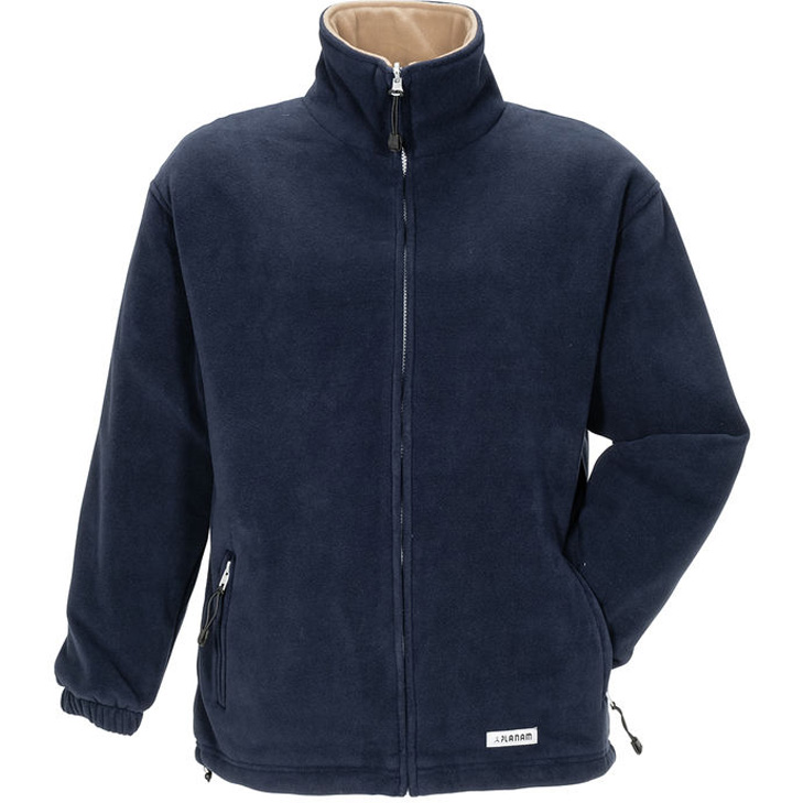 4030913347448 - Planam - Stream Fleecejacke Outdoor marine camel Größe s - blau