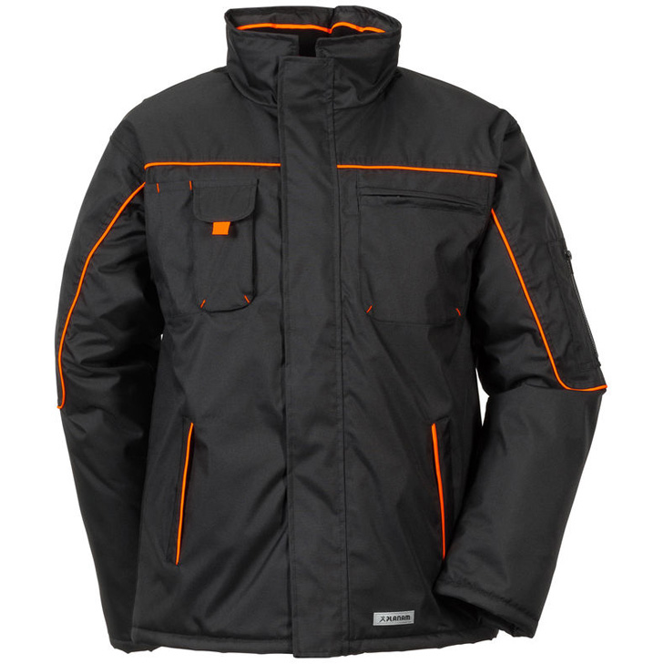 4030913866758 - Planam - Piper Jacke Outdoor schwarz orange Größe s - schwarz