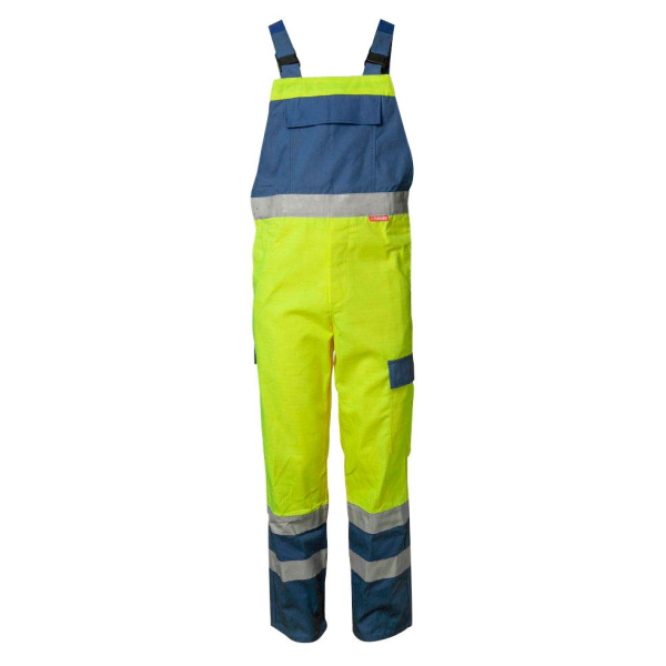 4030913871936 - Arbeitshose MAJOR PROTECT Warnschutz Unisex flammhemmend warngelb kornblau Größe 102 4030913871936 Planam