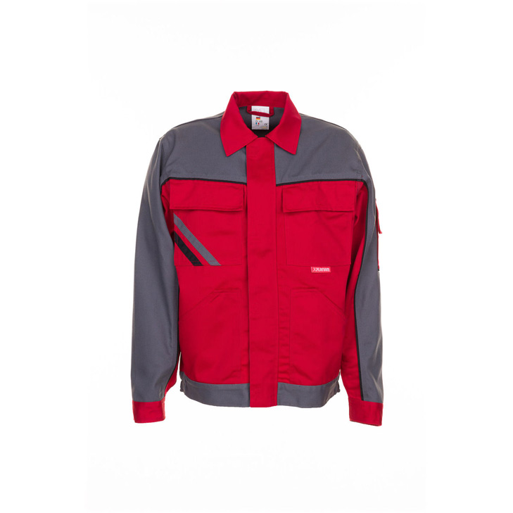 4030913872407 - Planam - Arbeitsjacke Bundjacke Highline 2316 rot schiefer schwarz Gr 48