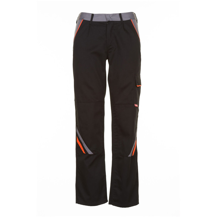 4030913877273 - Planam - Bundhose Visline schwarz orange zink Größe 118 - schwarz