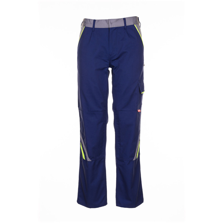 4030913877808 - Planam - Bundhose Visline marine gelb zink Größe 64 - blau