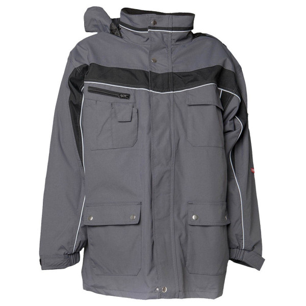 4030913906072 - Planam - Allwetterjacke Plaline schiefer schwarz Größe m - grau