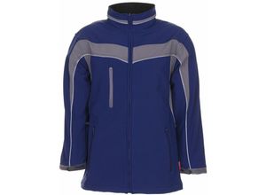 4030913922430 - Planam - Softshelljacke Plaline marine zink Größe 4XL - blau