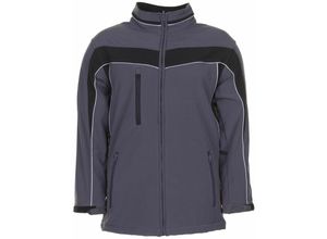 4030913922751 - Softshelljacke Plaline schiefer schwarz Größe 4XL - grau