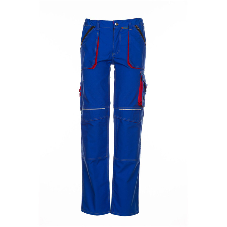 4030913925738 - Planam - Bundhose Basalt kornblumenblau rot Größe 44 - blau