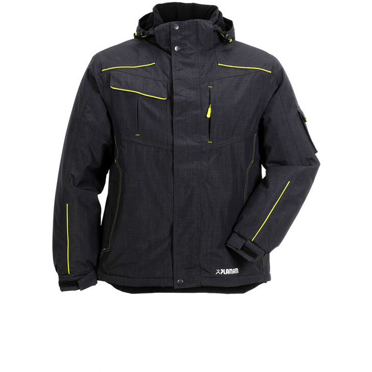 4030913937014 - Planam - Neon Jacke Outdoor grau grün Größe xxxl - grau