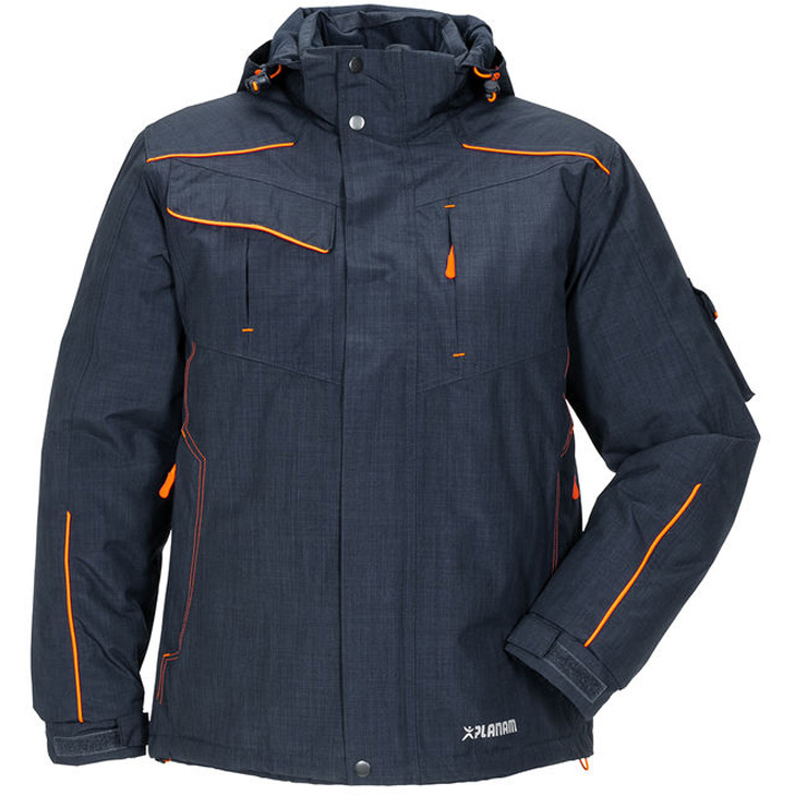 4030913937021 - Planam - Neon Jacke Outdoor marine orange Größe s - blau