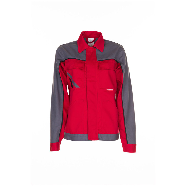 4030913941103 - Damen Bundjacke Highline rot schiefer schwarz Größe 52 - rot