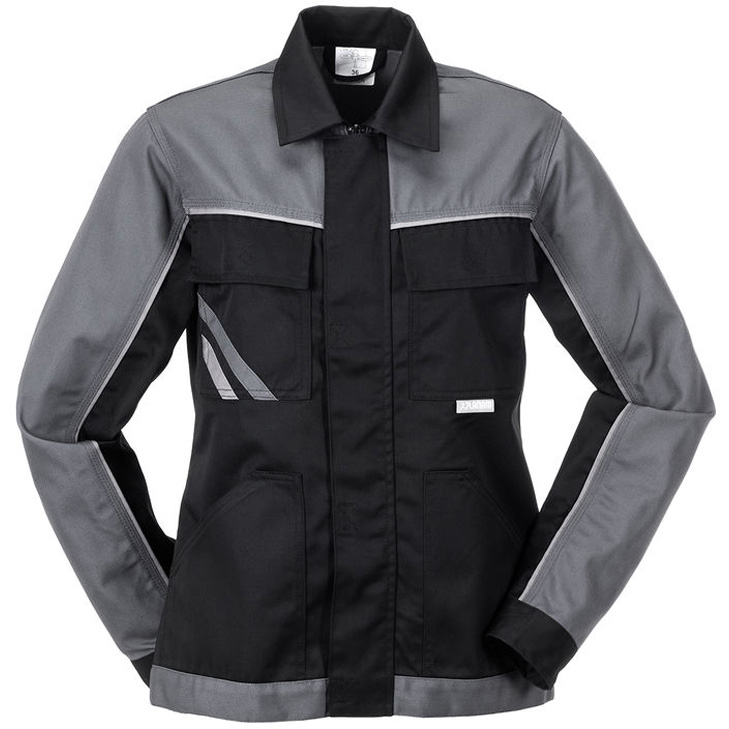 4030913958897 - Planam - Damen Bundjacke Highline schwarz schiefer zink Größe 38 - schwarz