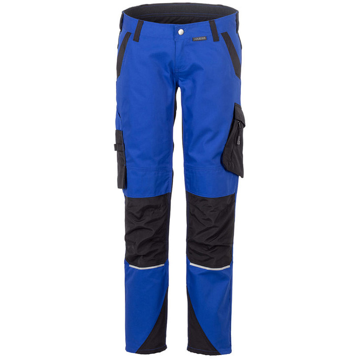 4030913962238 - Planam - Damen Bundhose Norit kornblumenblau schwarz Größe 48 - blau