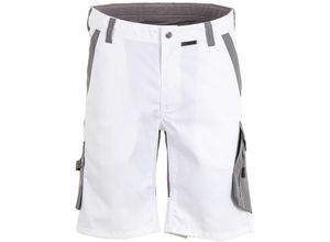 4030913980874 - Planam - Herren Shorts Norit weiß zink Größe 4XL - weiss