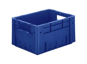 4031022031143 - Schwerlast-Euro-Behälter Polypropylen Volumen 175 l LxBxH 400 x 300 x 210 mm Wände geschlossen Boden geschlossen blau VE 4 Stk