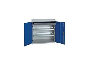 4031068158750 - Stumpf Metall Gmbh - Werkzeug- Beistellschrank H1000xB1000xT500mm 1Schubl2BD grau blau stumpf