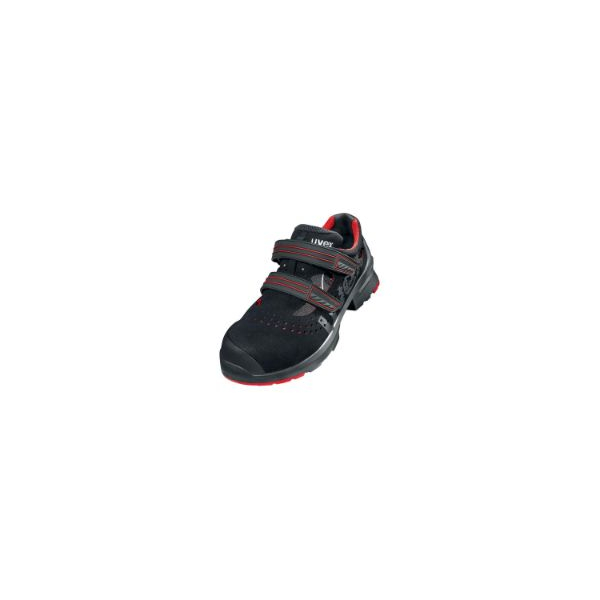 4031101006000 - uvex 1 8536242 ESD Sicherheitssandale S1P Schuhgröße (EU) 42 Rot Schwarz 1 Paar